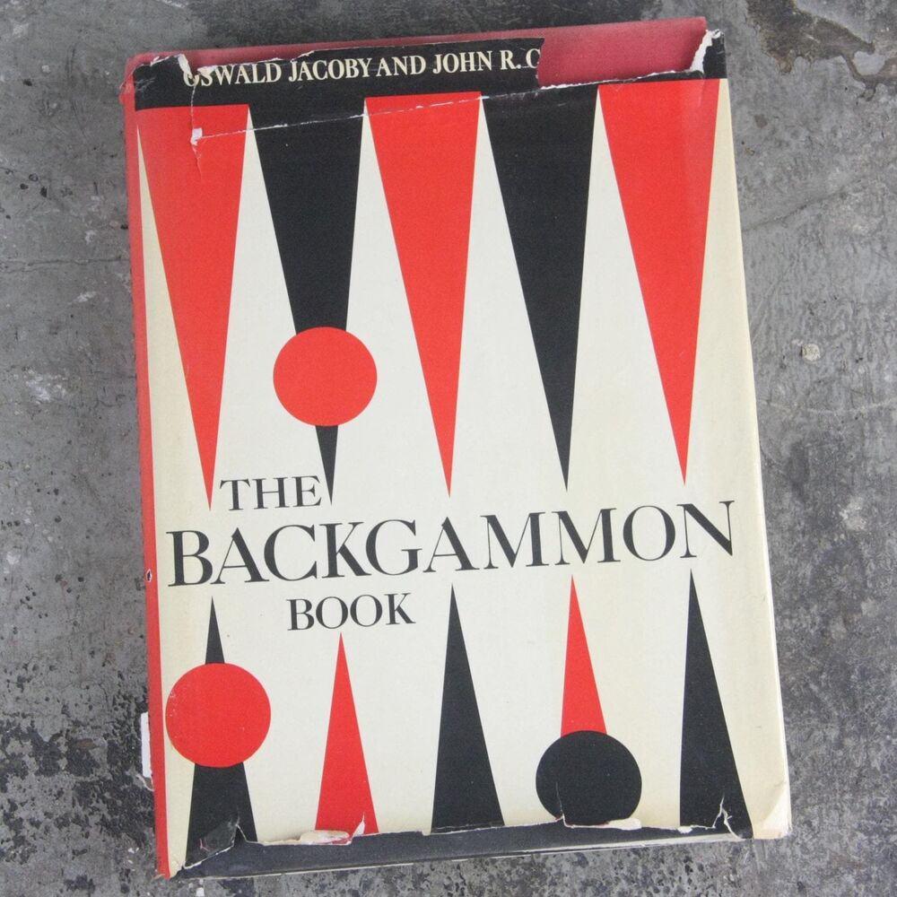 FIRST EDITION The Backgammon Book, copyright 1970, third printing 1972